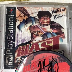 BLAST LACROSSE NLL VINTAGE PLAYSTATION VIDEO GAME 2005 Allstar Game Autographed